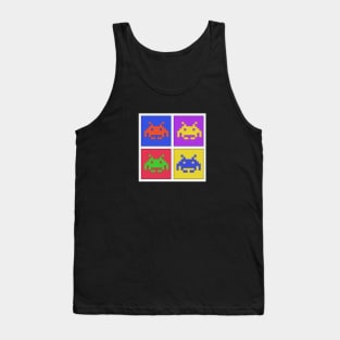 Four Space Invaders Tank Top